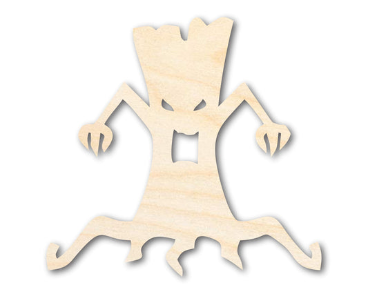 Unfinished Wood Scary Tree Shape - Craft - up to 46"