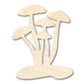Unfinished Wood Mushrooms Shape - Craft - up to 46"