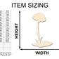 Unfinished Wood Mushroom Shape - Craft - up to 46"
