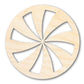 Unfinished Wood Peppermint Candy Shape - Craft - up to 46"