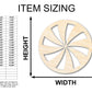 Unfinished Wood Peppermint Candy Shape - Craft - up to 46"