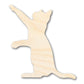 Unfinished Wood Playing Cat Shape - Craft - up to 46"