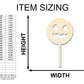 Unfinished Wood Pumpkin Lollipop Shape - Craft - up to 46"