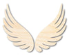 Unfinished Wood Angel Wings Shape - Craft - up to 46"