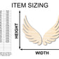 Unfinished Wood Angel Wings Shape - Craft - up to 46"