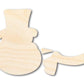 Unfinished Wood Snowman Craft Set Shape - 3 Piece Craft Set - up to 46"