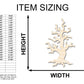 Unfinished Wood Spooky Tree Shape - Craft - up to 46"