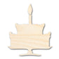 Unfinished Wood Party Cake Shape - Craft - up to 46"