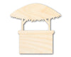 Unfinished Wood Tiki Bar Shape - Craft - up to 46"