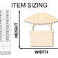 Unfinished Wood Tiki Bar Shape - Craft - up to 46"