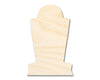 Unfinished Wood Tombstone Shape - Craft - up to 46"