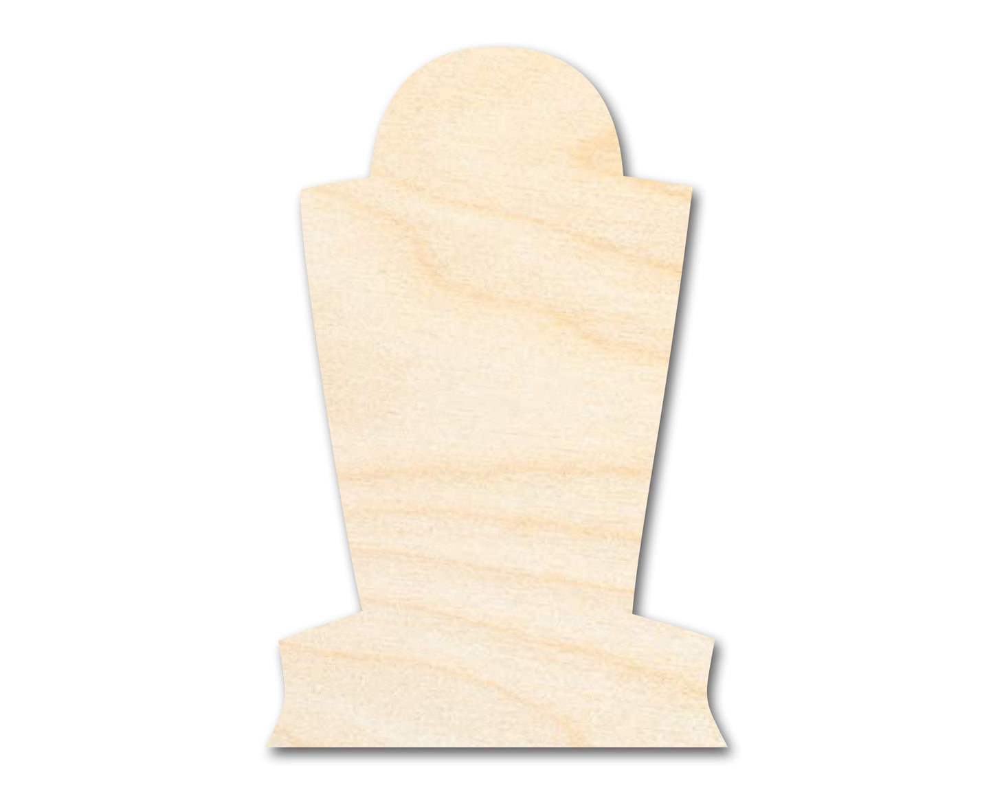 Unfinished Wood Tombstone Shape - Craft - up to 46"