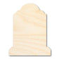Unfinished Wood Tombstone Shape - Craft - up to 46"