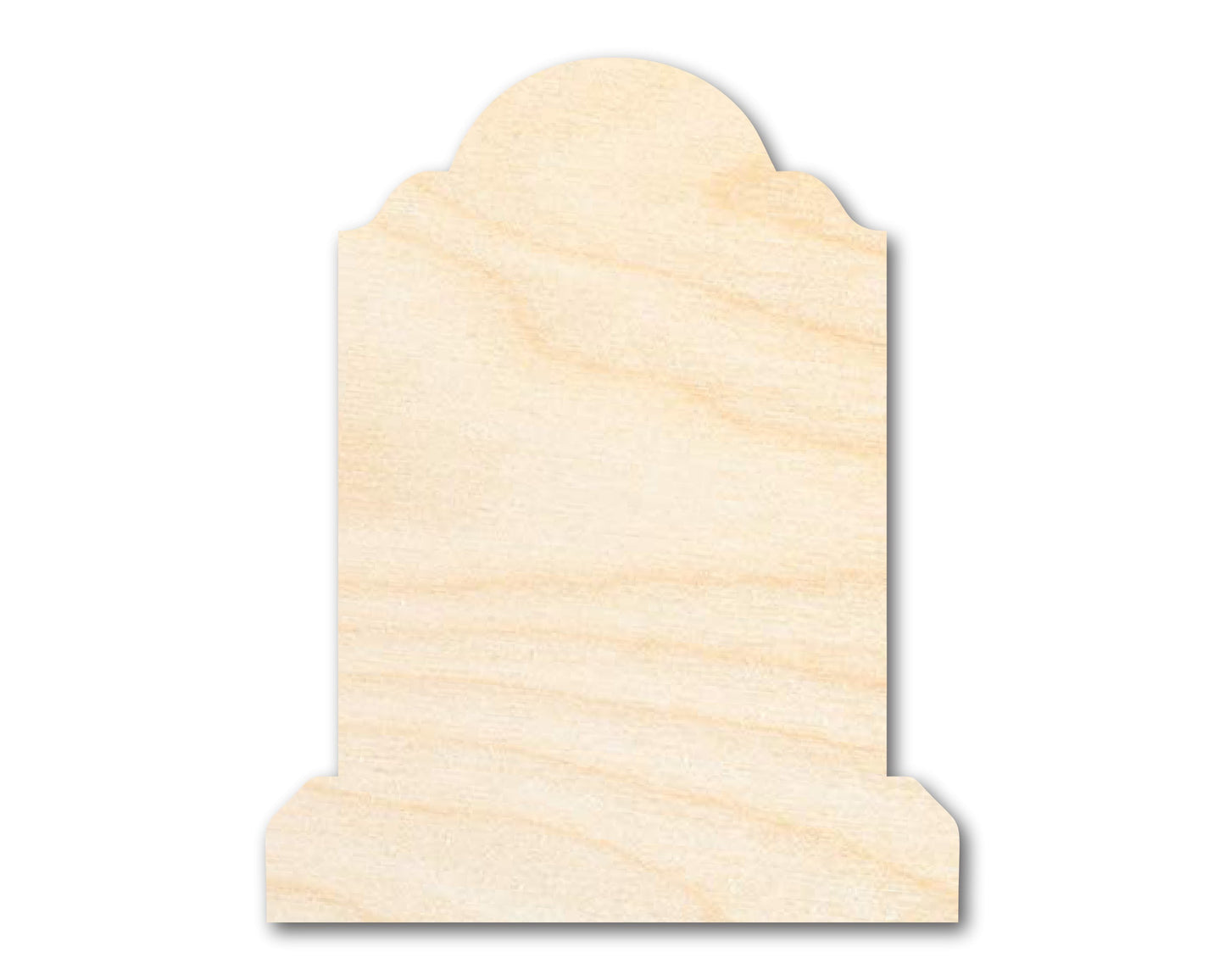 Unfinished Wood Tombstone Shape - Craft - up to 46"
