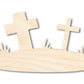 Unfinished Wood Graveyard Shape - Craft - up to 46"