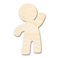 Unfinished Wood Waving Gingerbread Shape - Craft - up to 46"