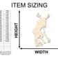 Unfinished Wood Wendigo Shape - Craft - up to 46"