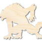 Unfinished Wood Werewolf Shape - Craft - up to 46"