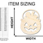 Unfinished Wood Candy Jack-O-Lantern Shape - Craft - up to 46"