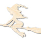 Unfinished Wood Flying Witch Shape - Craft - up to 46"