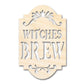 Unfinished Wood Witches Brew Shape - Craft - up to 46"