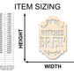 Unfinished Wood Witches Brew Shape - Craft - up to 46"
