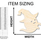 Unfinished Wood Wizard Ghost Shape - Craft - up to 46"