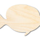 Unfinished Wood Yellow Tang Shape - Craft - up to 46"