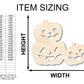 Unfinished Wood Pumpkin Stack Shape - Craft - up to 46"
