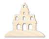 Unfinished Wood Halloween House Shape - Craft - up to 46"