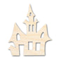 Unfinished Wood Spooky House Shape - Craft - up to 46"