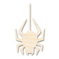 Unfinished Wood Hanging Spider Shape - Craft - up to 46"