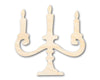 Unfinished Wood Candelabra Shape - Craft - up to 46"