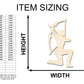 Unfinished Wood Elven Archer Shape - Craft - up to 46"