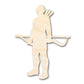 Unfinished Wood Elven Archer Shape - Craft - up to 46"