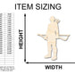 Unfinished Wood Elven Archer Shape - Craft - up to 46"