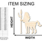Unfinished Wood Centaur Shape - Craft - up to 46"