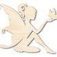 Unfinished Wood Fairy Shape - Craft - up to 46"