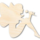 Unfinished Wood Fairy Shape - Craft - up to 46"