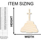 Unfinished Wood Sword in Stone Shape - Craft - up to 46"