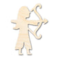 Unfinished Wood Archer Shape - Craft - up to 46"