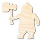 Unfinished Wood Dwarf Shape - Craft - up to 46"