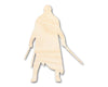 Unfinished Wood Warrior Shape - Craft - up to 46"