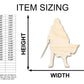 Unfinished Wood Cloak and Dagger Shape - Craft - up to 46"