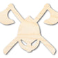 Copy of Unfinished Wood Axes and Helmet Shape - Craft - up to 46"