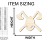 Copy of Unfinished Wood Axes and Helmet Shape - Craft - up to 46"