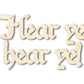 Unfinished Wood Hear ye, hear ye! Shape - Craft - up to 46"