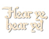 Unfinished Wood Hear ye, hear ye! Shape - Craft - up to 46"