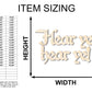 Unfinished Wood Hear ye, hear ye! Shape - Craft - up to 46"