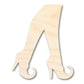 Unfinished Wood Witch Legs Shape - Craft - up to 46"